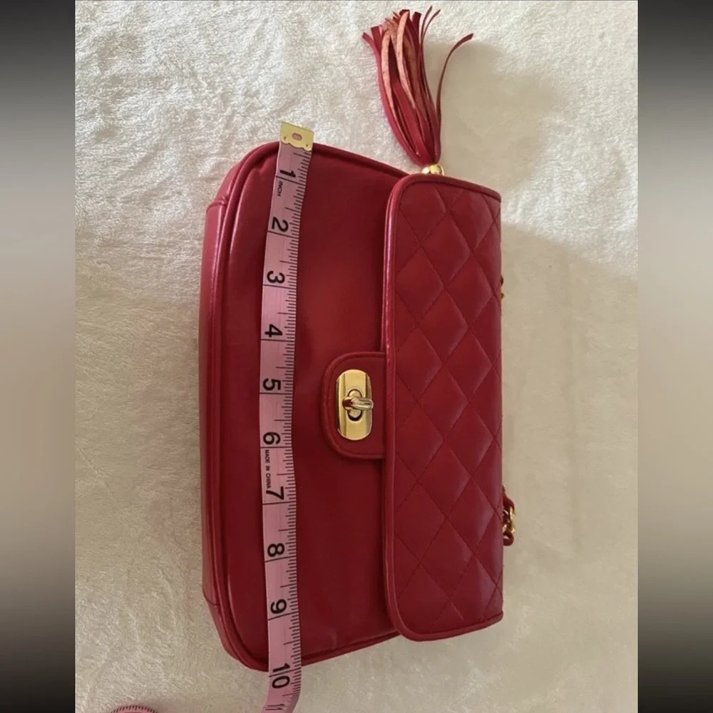 🩷 Laura Scott Chain Crossbody Purse Red🩷